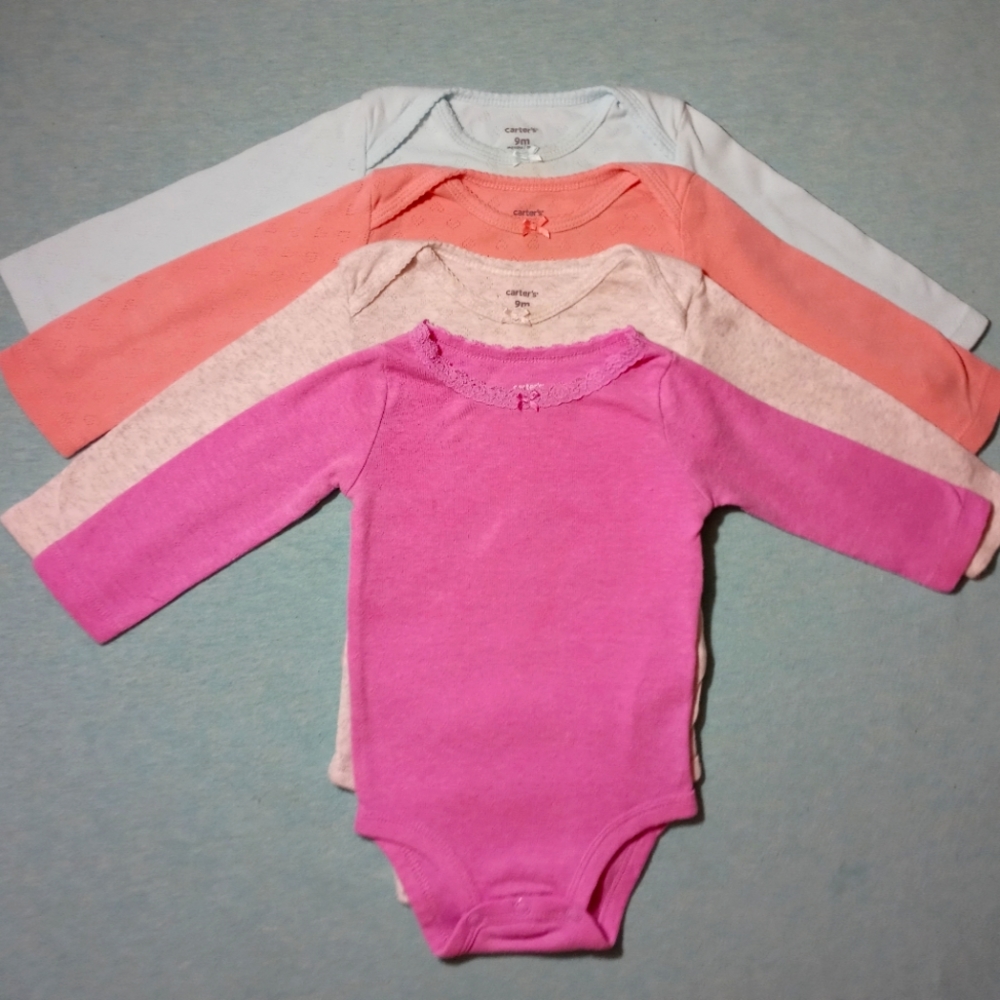 4 pack of Carter's jumpsuits